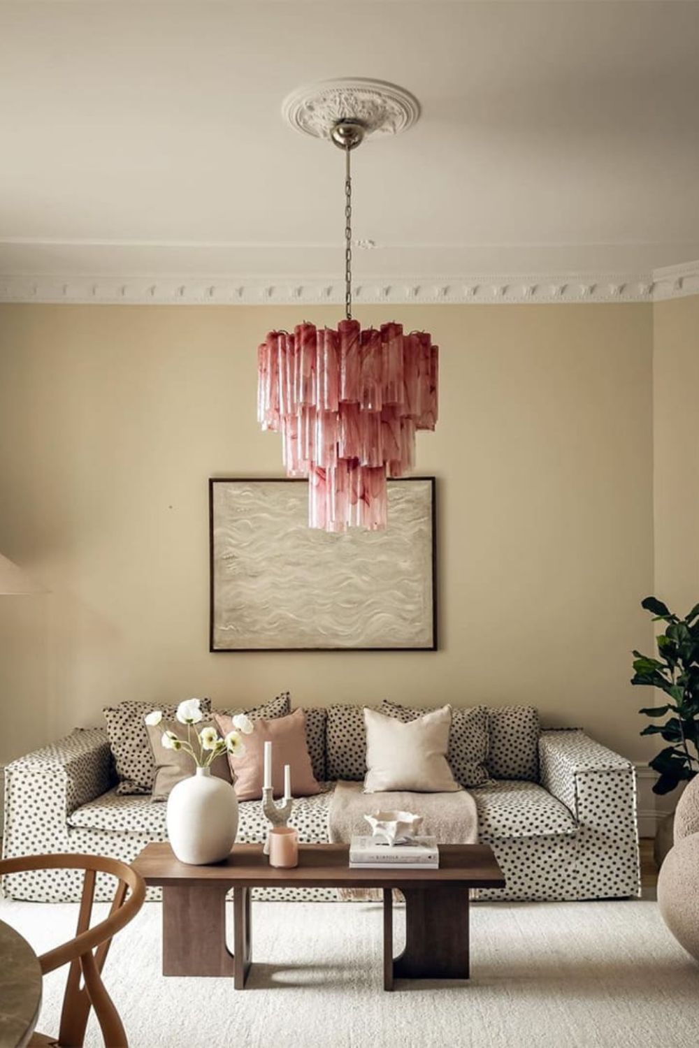 Ruby Glow Art Three-Tier Glass Chandelier - view 2 | morylighting