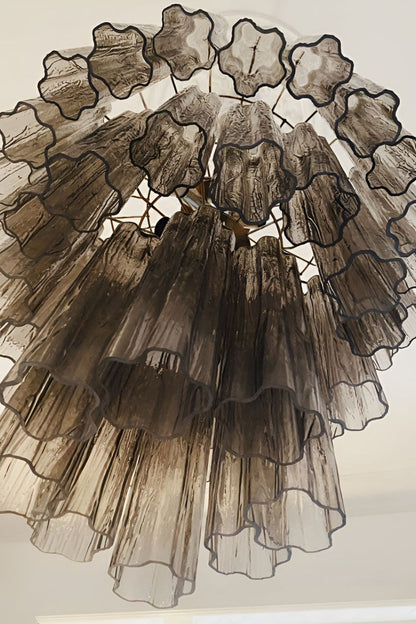 Smoked three-tier Art chandelier - view 12 | morylighting
