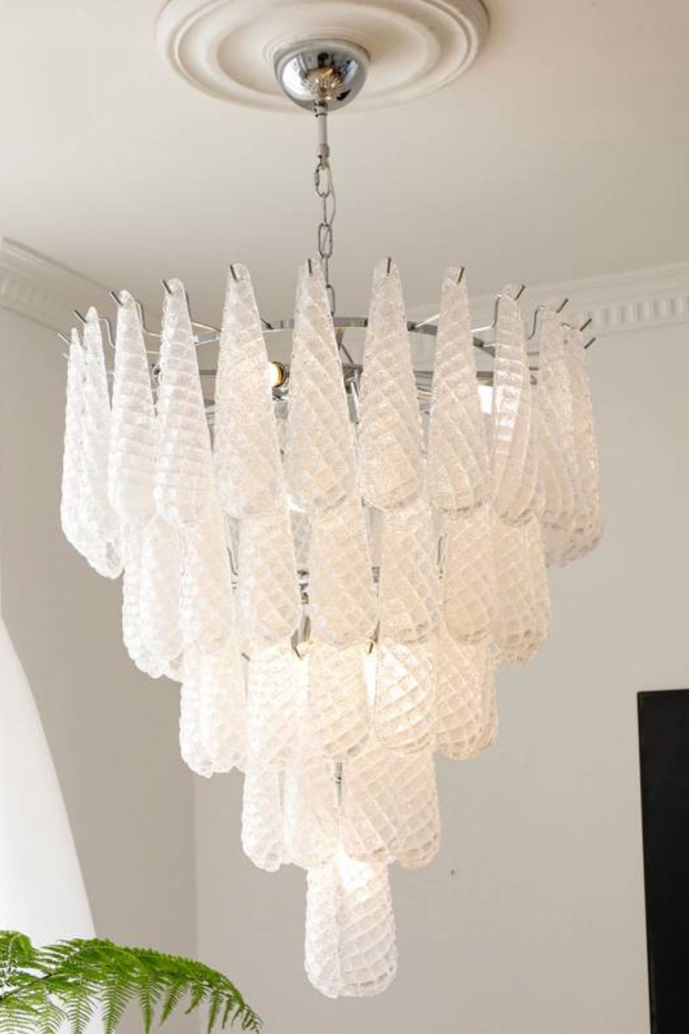 Murano Honeycomb Glass Chandelier - morylighting