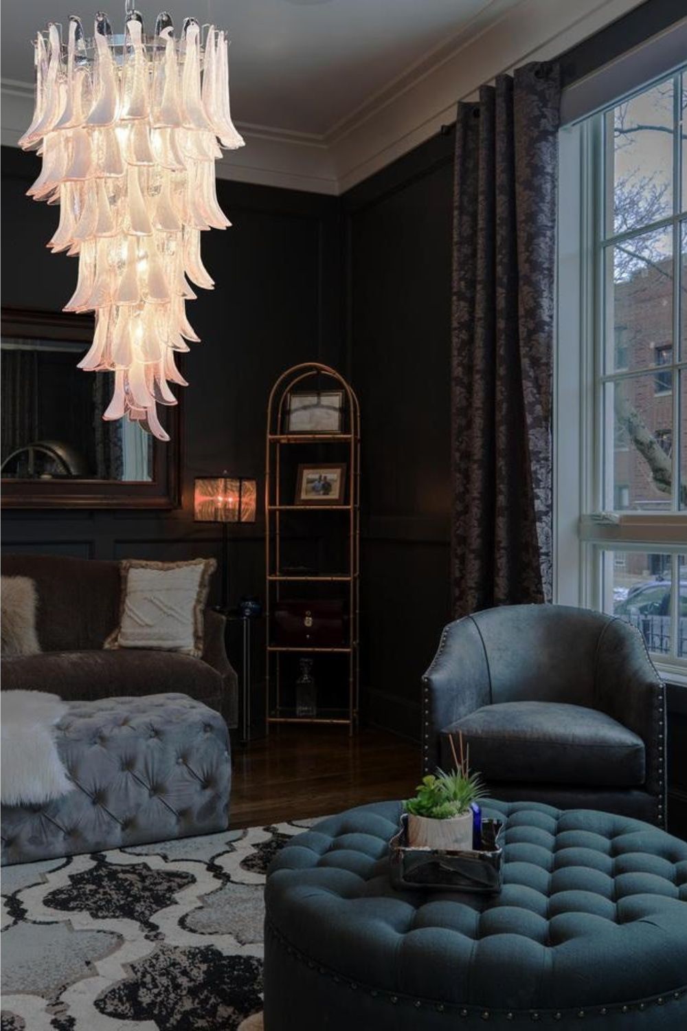 Italian Vintage Pink Spiral Art Chandelier - view 8 | morylighting