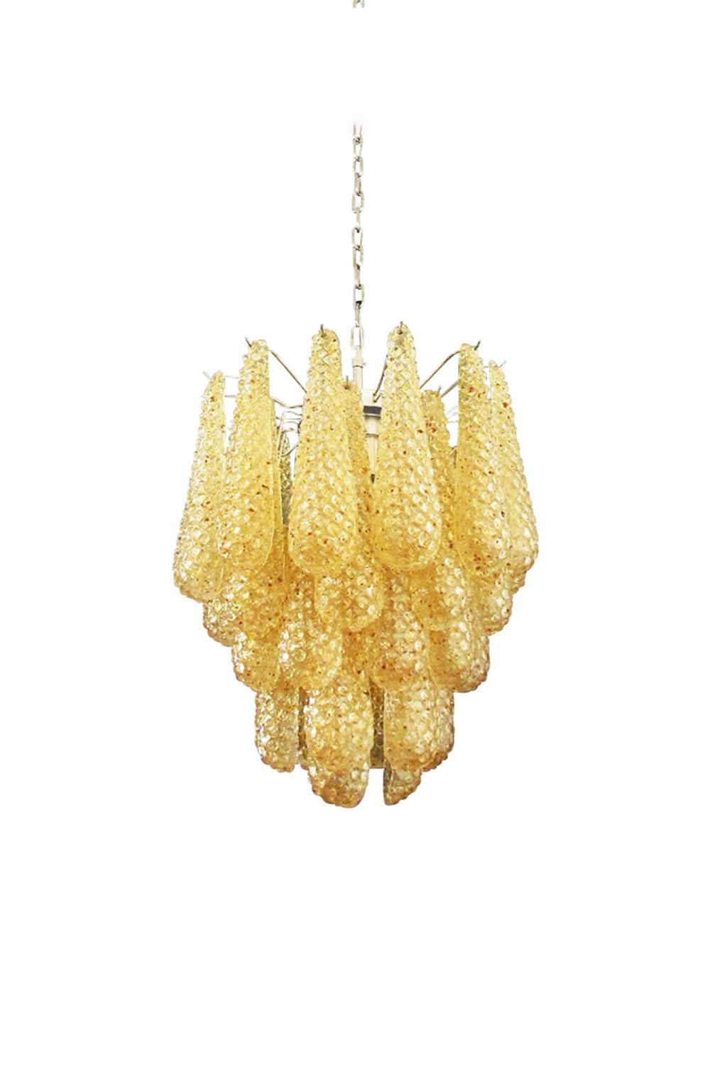 Art Handcrafted Golden Glass Chandelier | morylighting