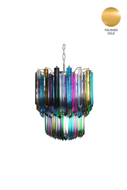Quadridri Multicolor Prism Chandelier - view 12 | morylighting