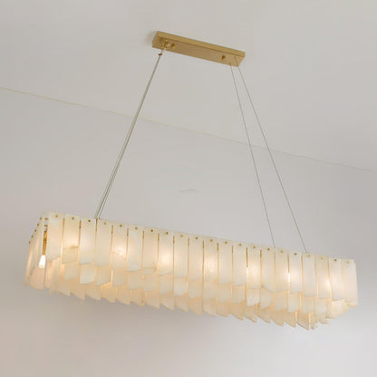 Alabaster Cascade Tiered Chandelier 27.6