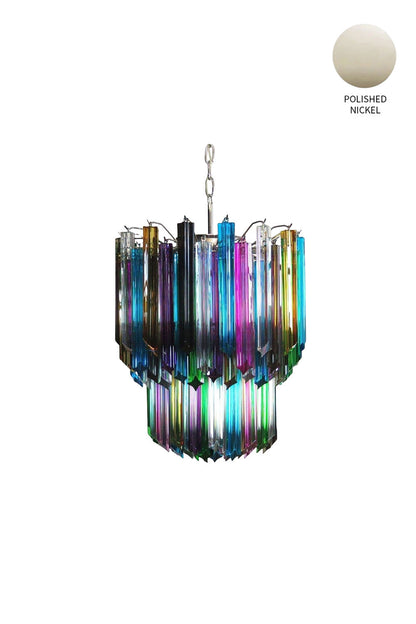 Quadridri Multicolor Prism Chandelier - view 11 | morylighting
