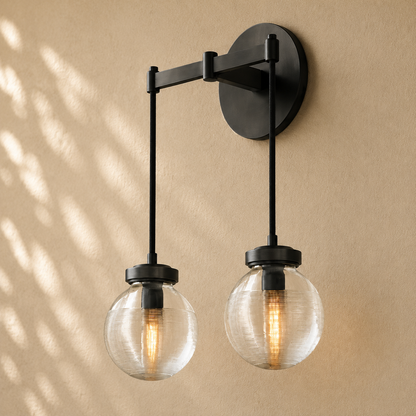 Pearly Double Sconce
