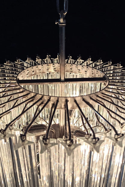 Transparent Art Glass Prism Tiered Chandelier - view 12 | morylighting