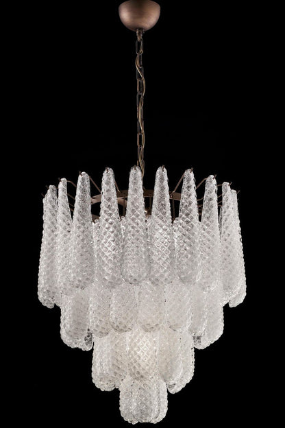 Murano Honeycomb Glass Chandelier - morylighting