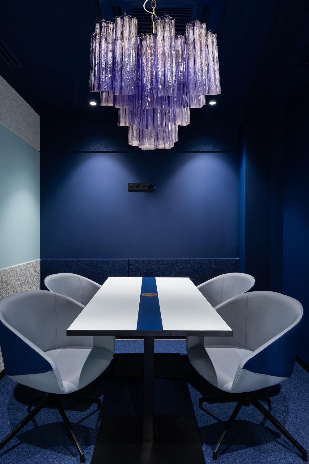 Amethyst Art Glass Pendant Chandelier - view 5 | morylighting