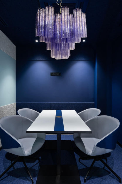 Amethyst Art Glass Pendant Chandelier - view 5 | morylighting