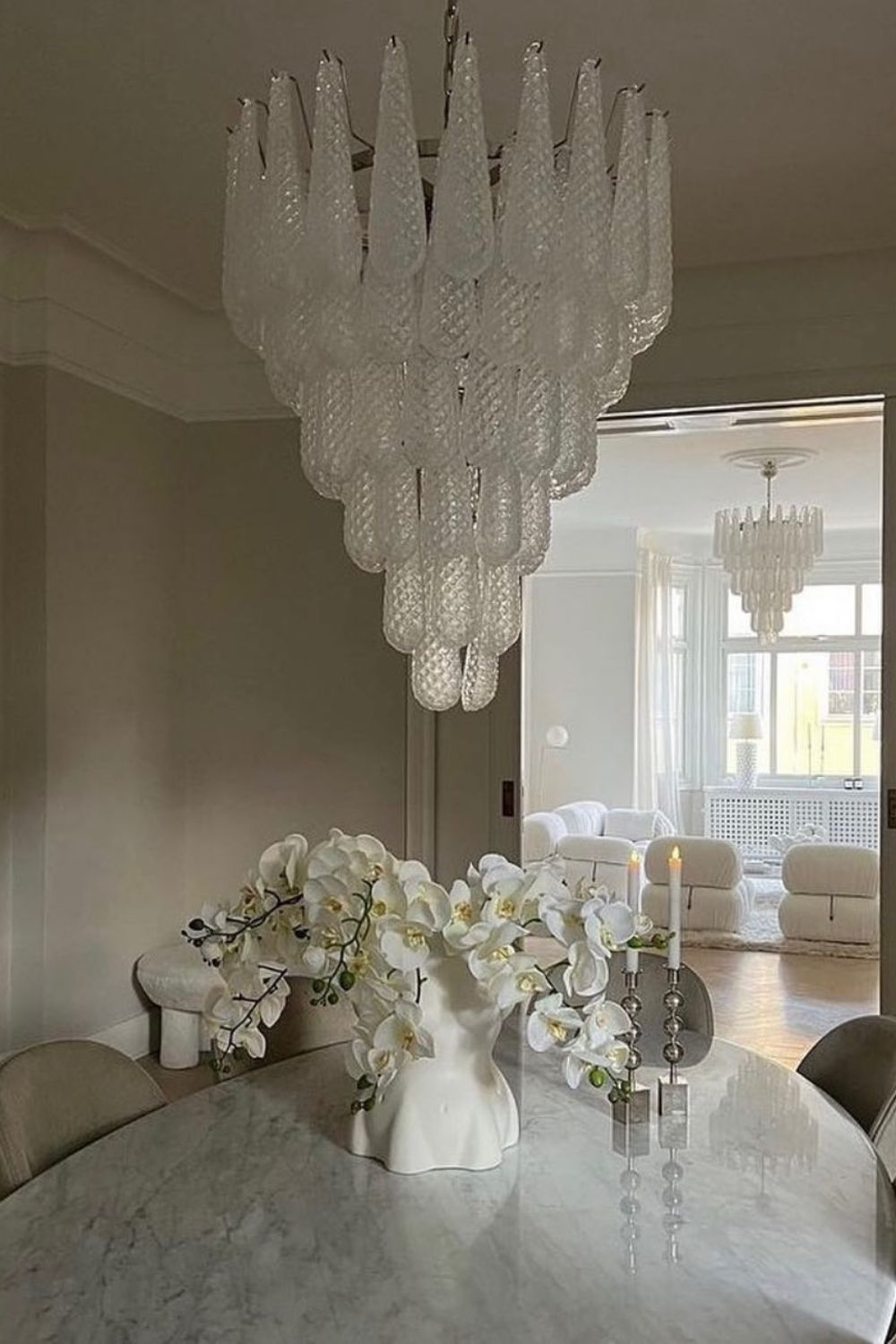 Murano Honeycomb Glass Chandelier - morylighting