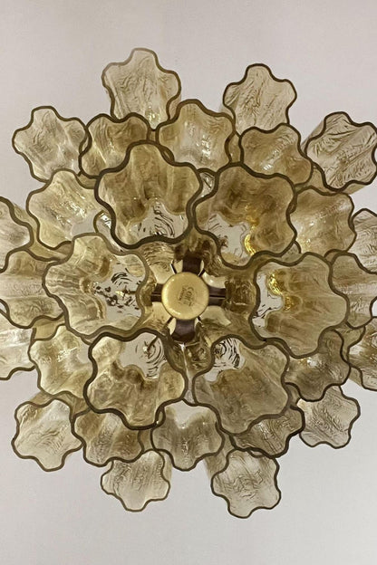 Amber Art Crystal Tube Chandelier - view 14 | morylighting
