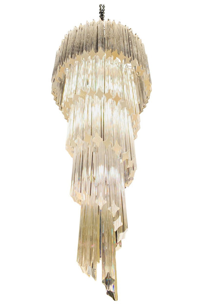 Venini Art Spiral Crystal Chandelier - view 15 | morylighting
