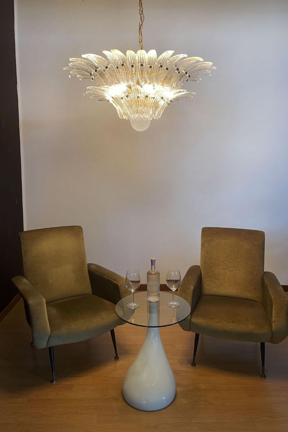 Original Art Palmette Crystal Chandelier - view 3 | morylighting