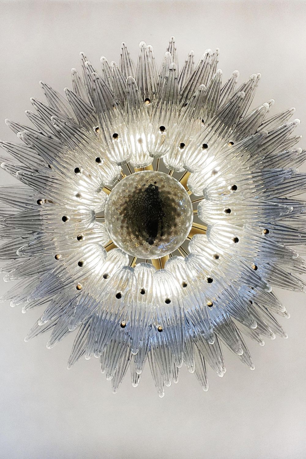 Italian Art Three-Tiered Palmette Chandelier - view 16 | morylighting