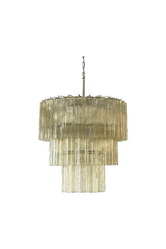 Amber Honey Art Glass Tube Chandelier | morylighting