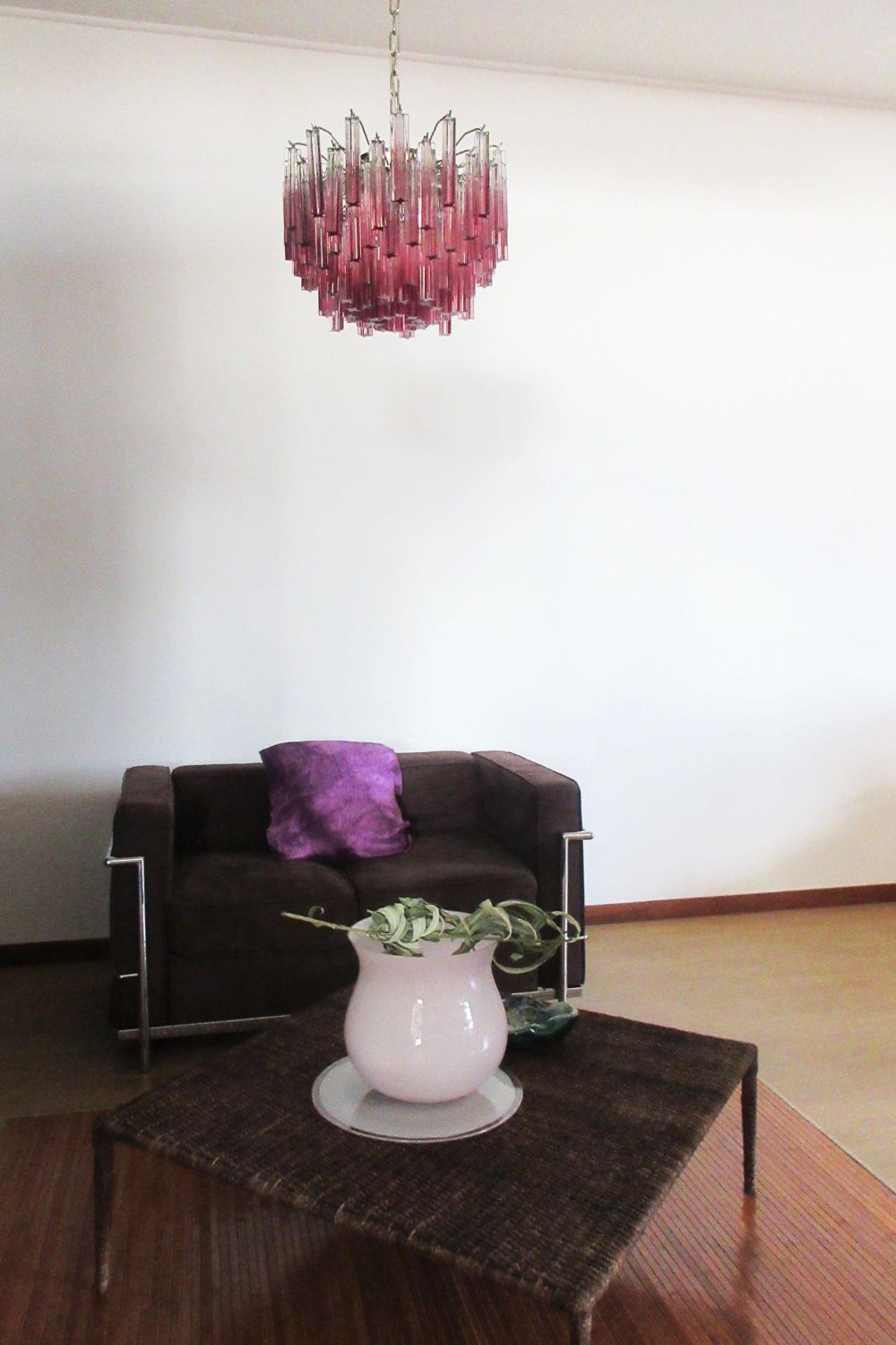 Amethyst Art Glass Prism Chandelier - view 3 | morylighting