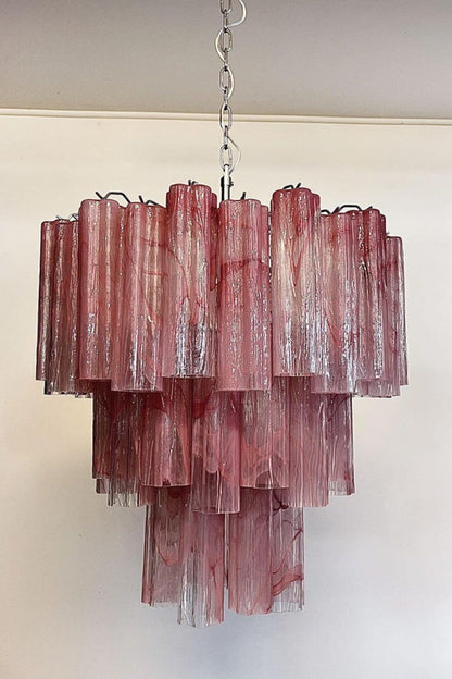 Ruby Glow Art Three-Tier Glass Chandelier - view 9 | morylighting