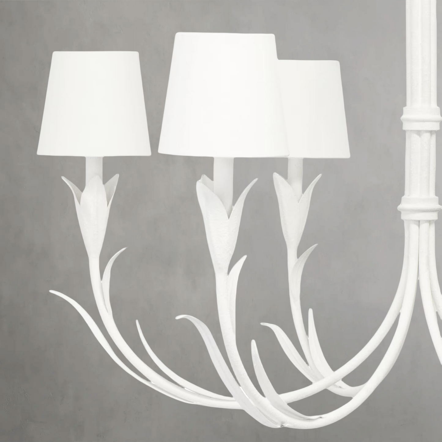 Fontara White Reed Chandelier