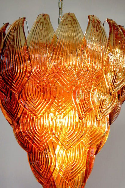 Art Style Amber Felci Glass Chandelier - view 15 | morylighting