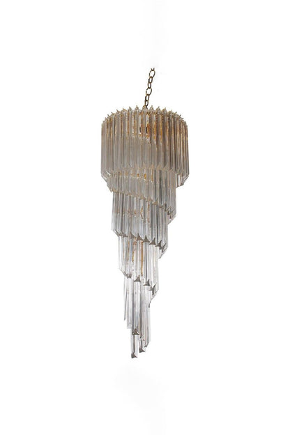 Venini Art Spiral Crystal Chandelier | morylighting