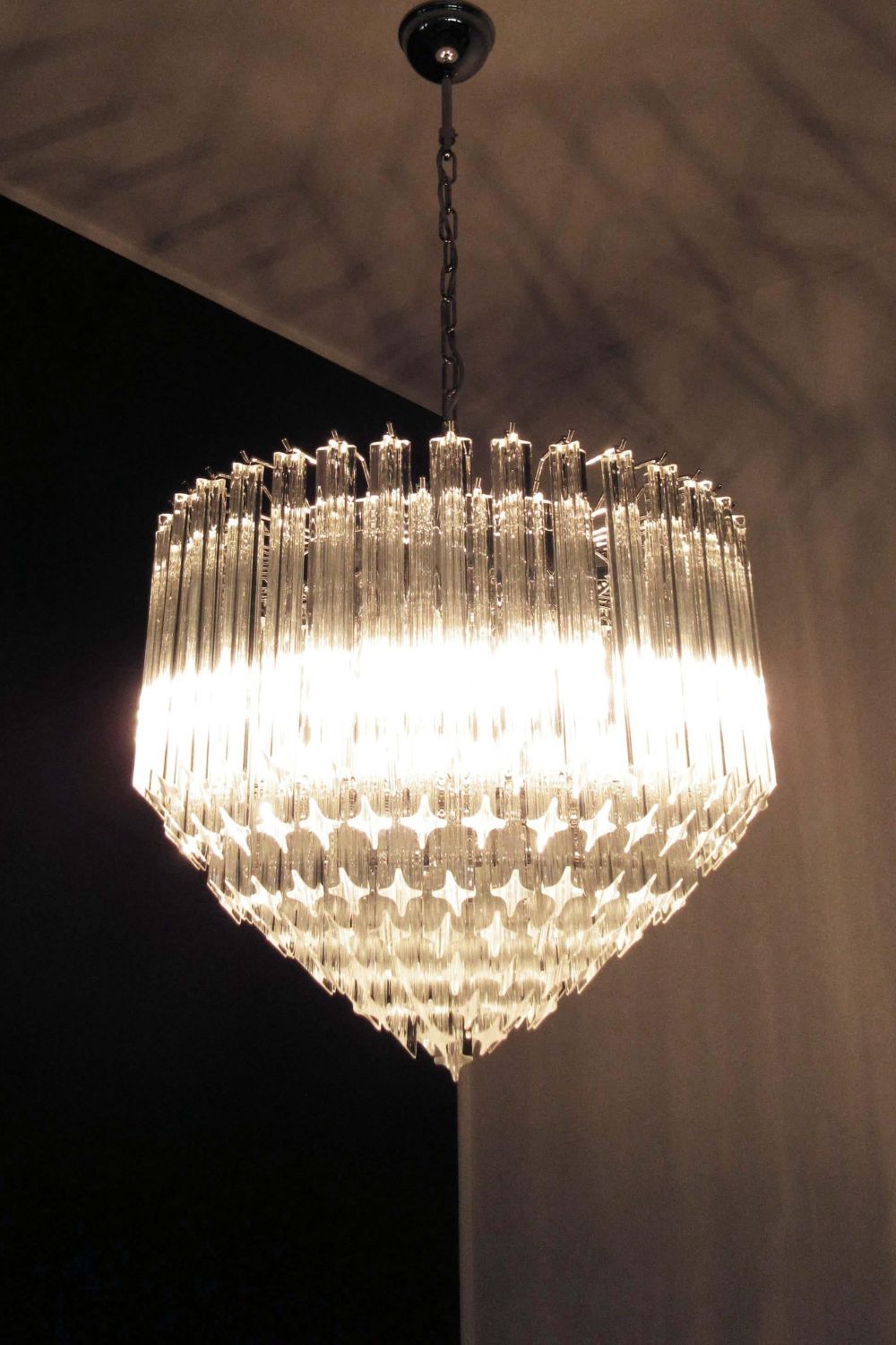 Contemporary Art Quadriedri Prism Chandelier - view 6 | morylighting
