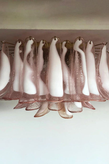 1990s Italian Art Pink Flower Chandelier - view 15 | morylighting