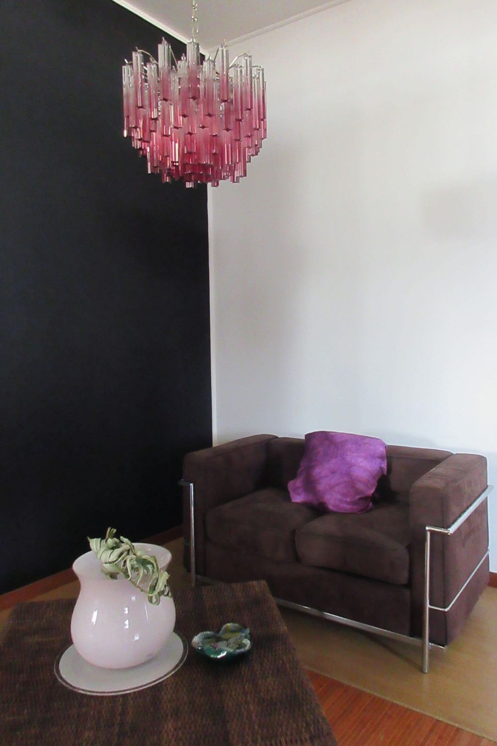 Amethyst Art Glass Prism Chandelier - view 5 | morylighting