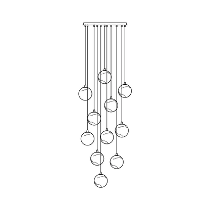 Sultana Alabaster Cluster Chandelier