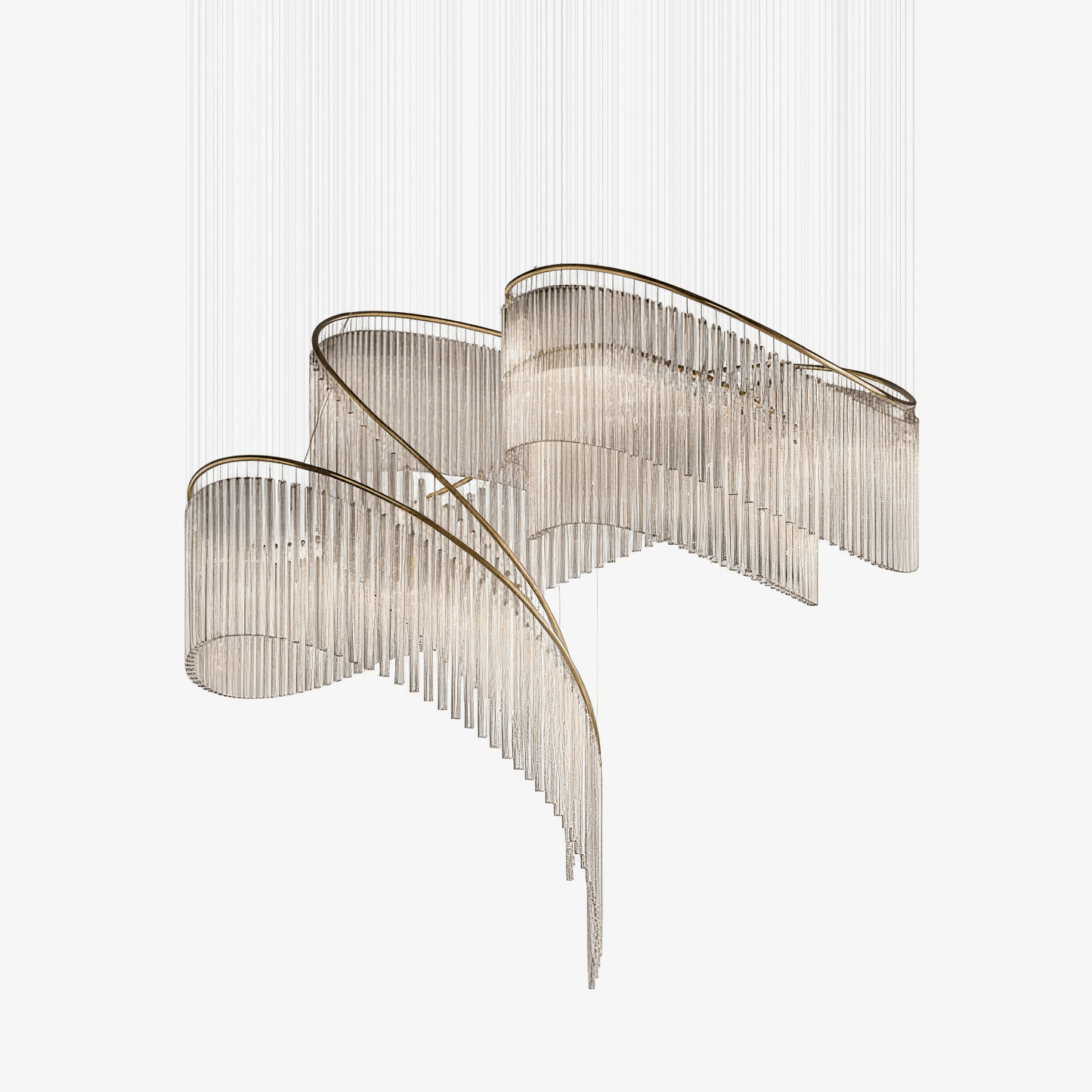 Rivella Cascade Fringe Crystal Chandelier