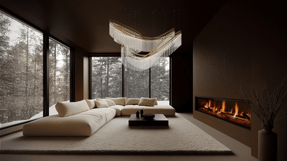 Rivella Cascade Fringe Crystal Chandelier