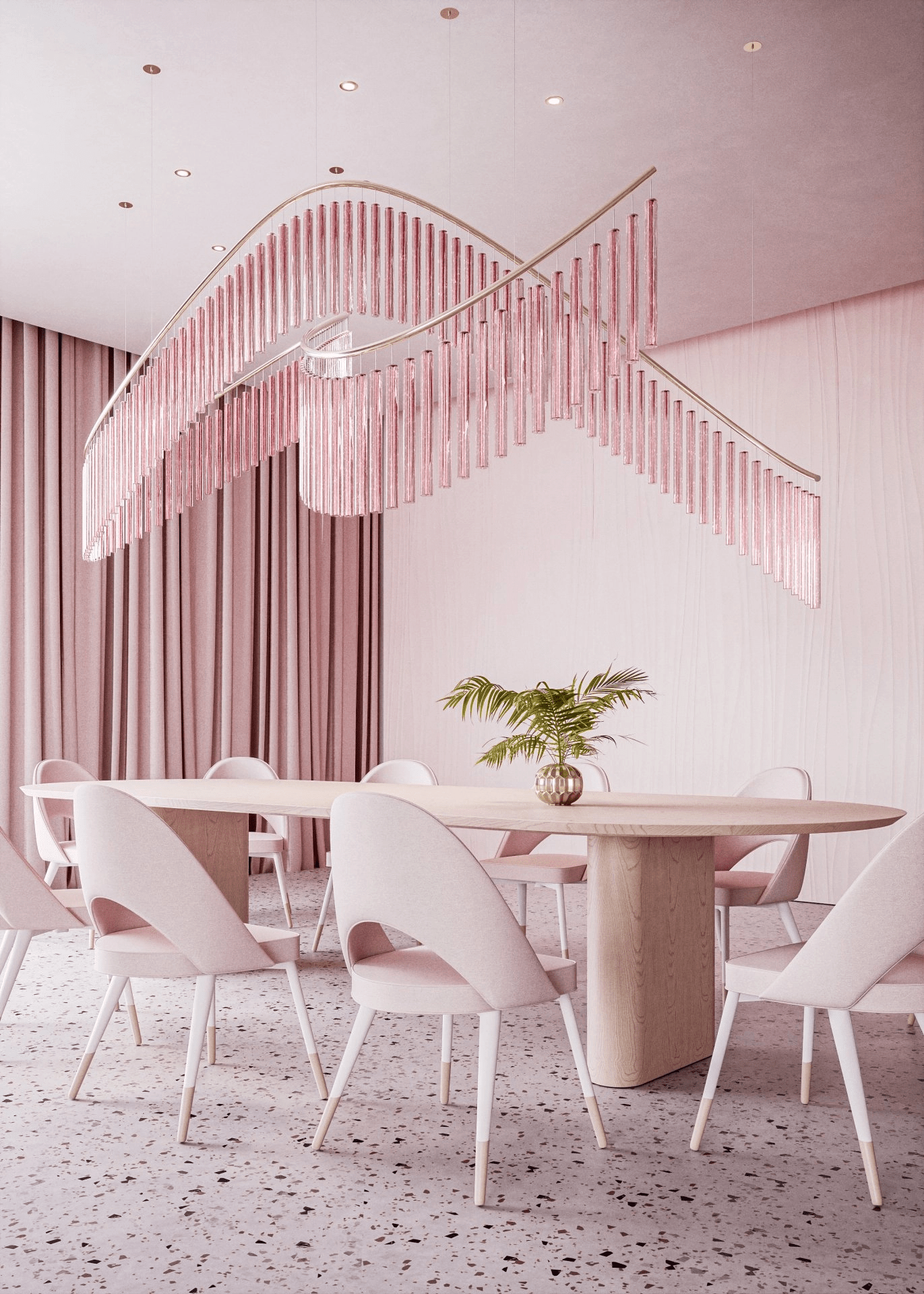 Rivella Cascade Fringe Crystal Chandelier