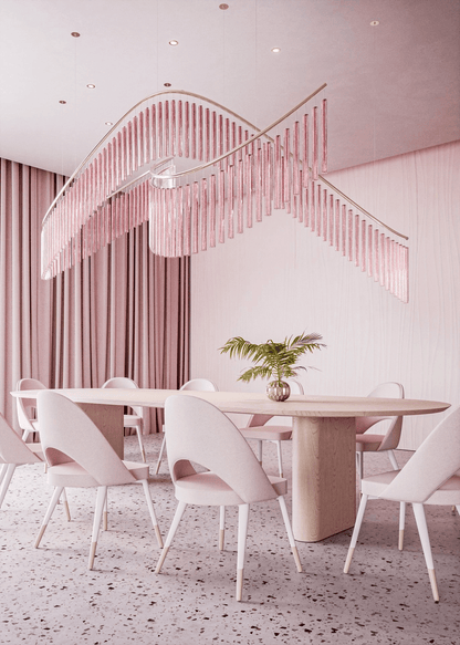 Rivella Cascade Fringe Crystal Chandelier