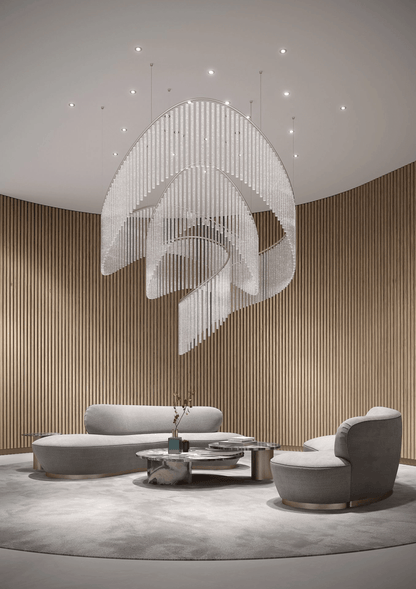 Rivella Cascade Fringe Crystal Chandelier