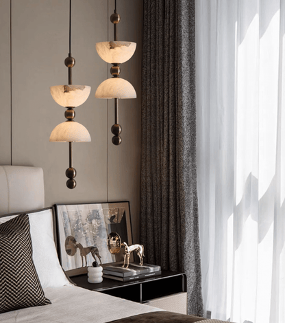 Duo Alabaster Pendant Lamp