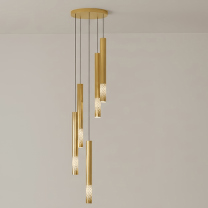 Galaxy Symphony Orchestra Meteor Shower Crystal Spiral Chandelier