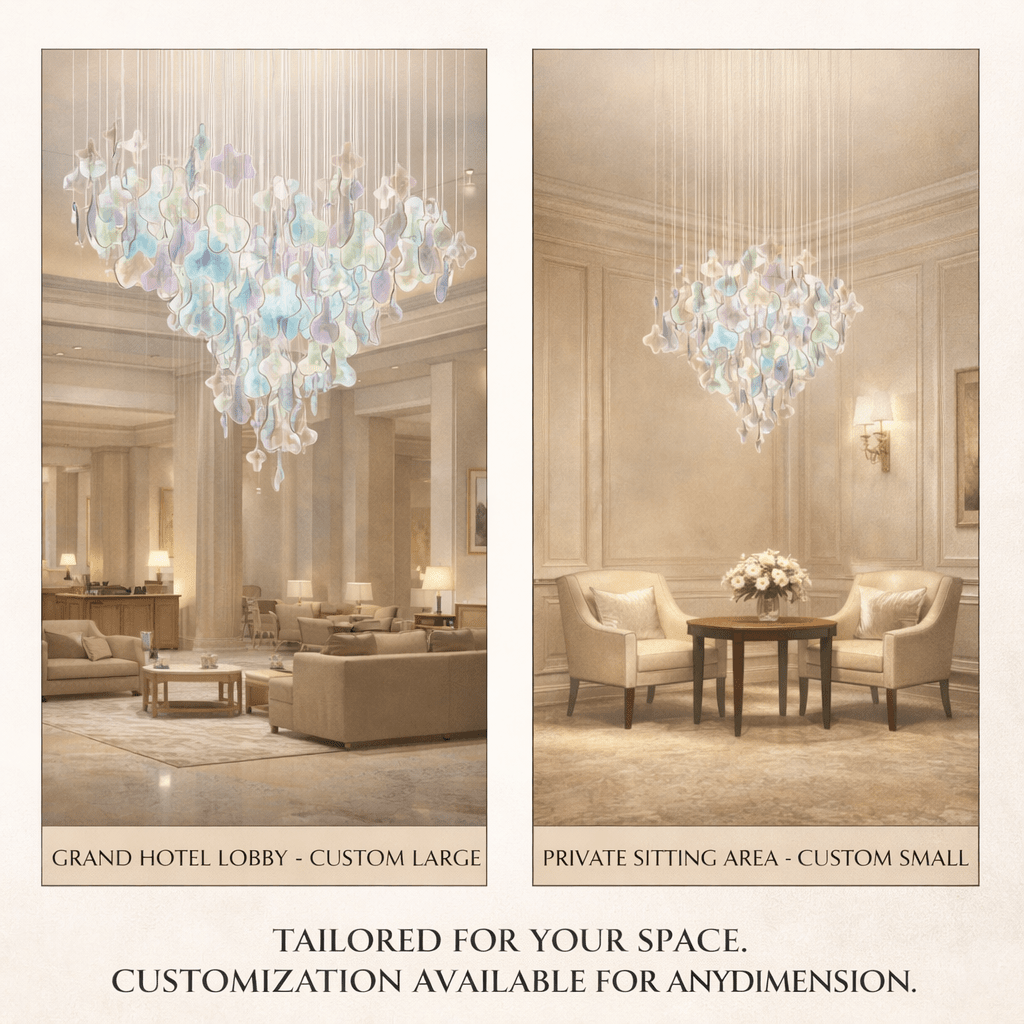 Galaxy Iris Iridescent Blossom Chandelier