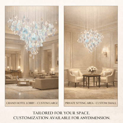 Galaxy Iris Iridescent Blossom Chandelier