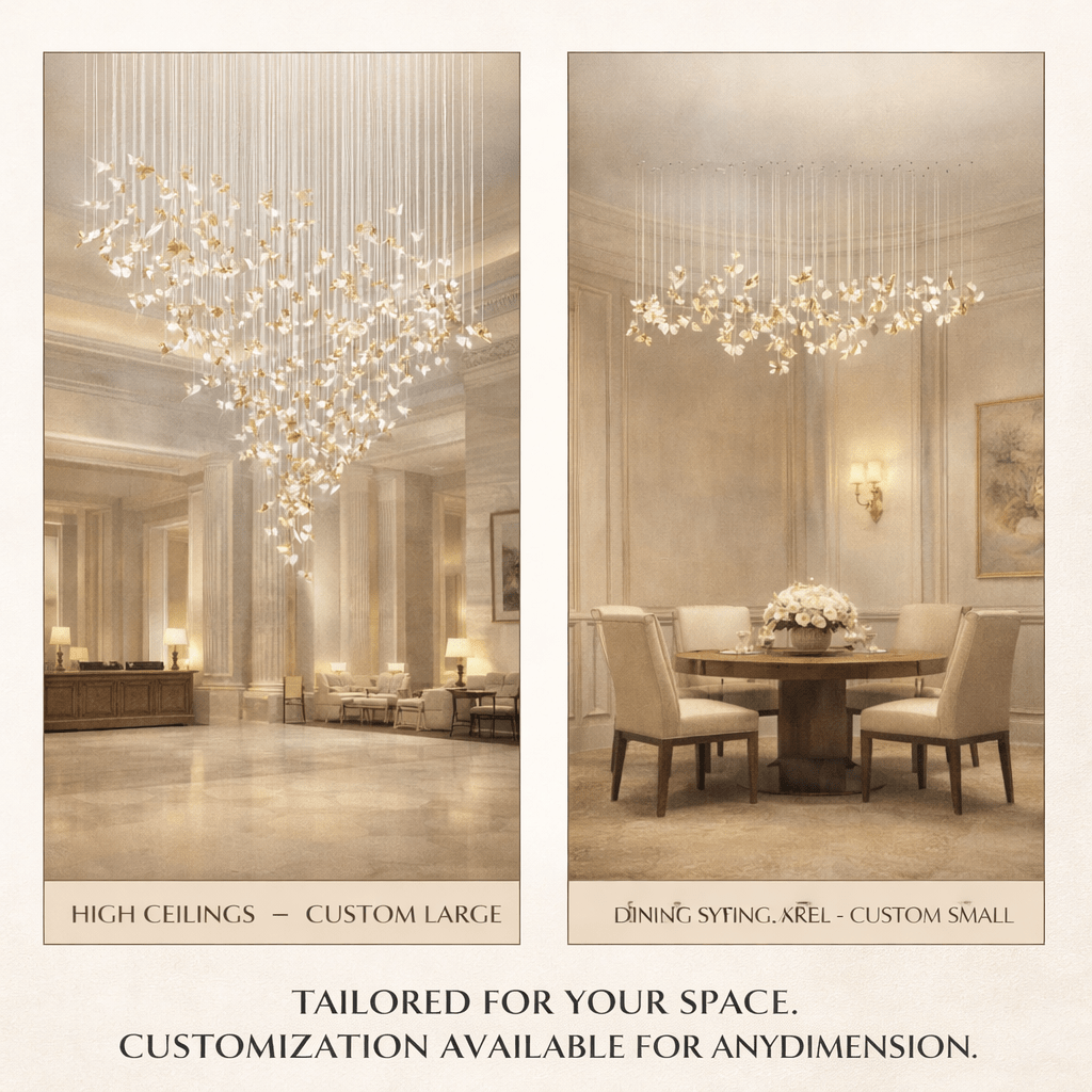 Galaxy Frosted Petals Frozen Chandelier