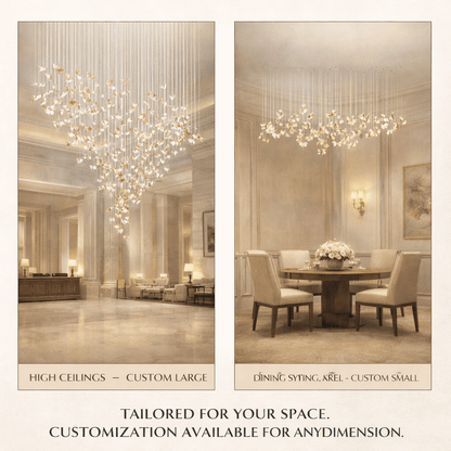 Galaxy Frosted Petals Frozen Chandelier