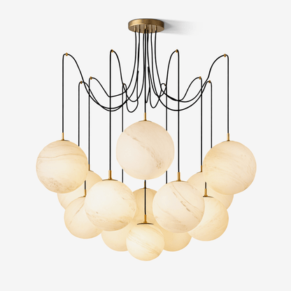 Celestara Alabaster Orb Chandelier