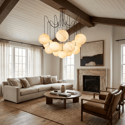 Celestara Alabaster Orb Chandelier