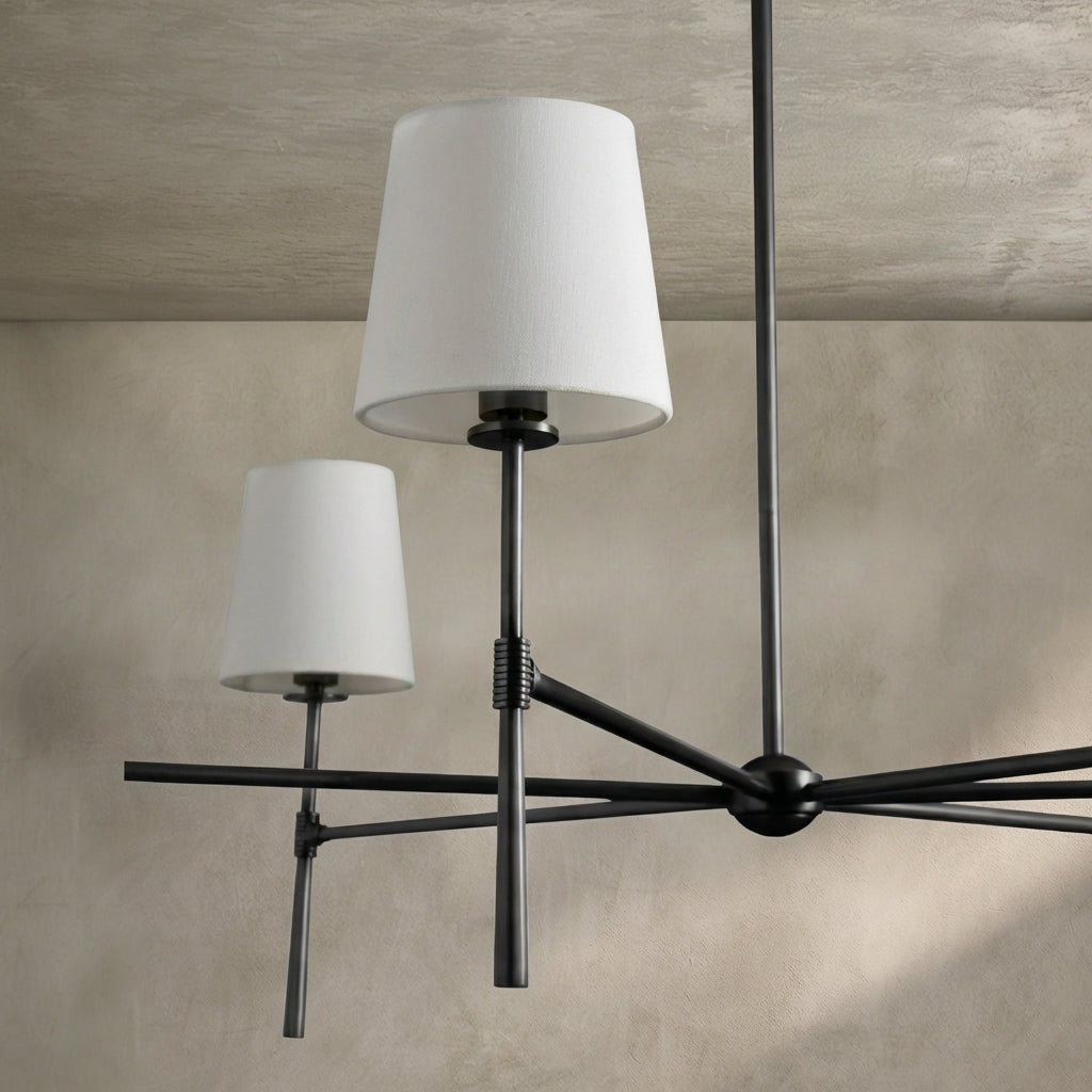 Morylighting Aura Round Chandelier 4/6 Light - Background Shot