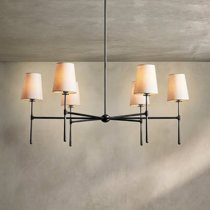 Morylighting Aura Round Chandelier 4/6 Light - Background Shot