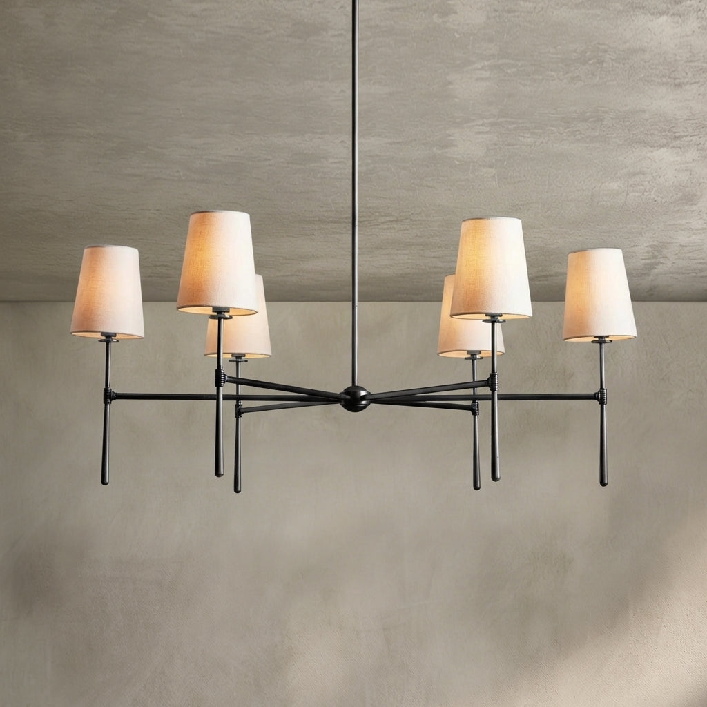 Morylighting Aura Round Chandelier 4/6 Light - Background Shot