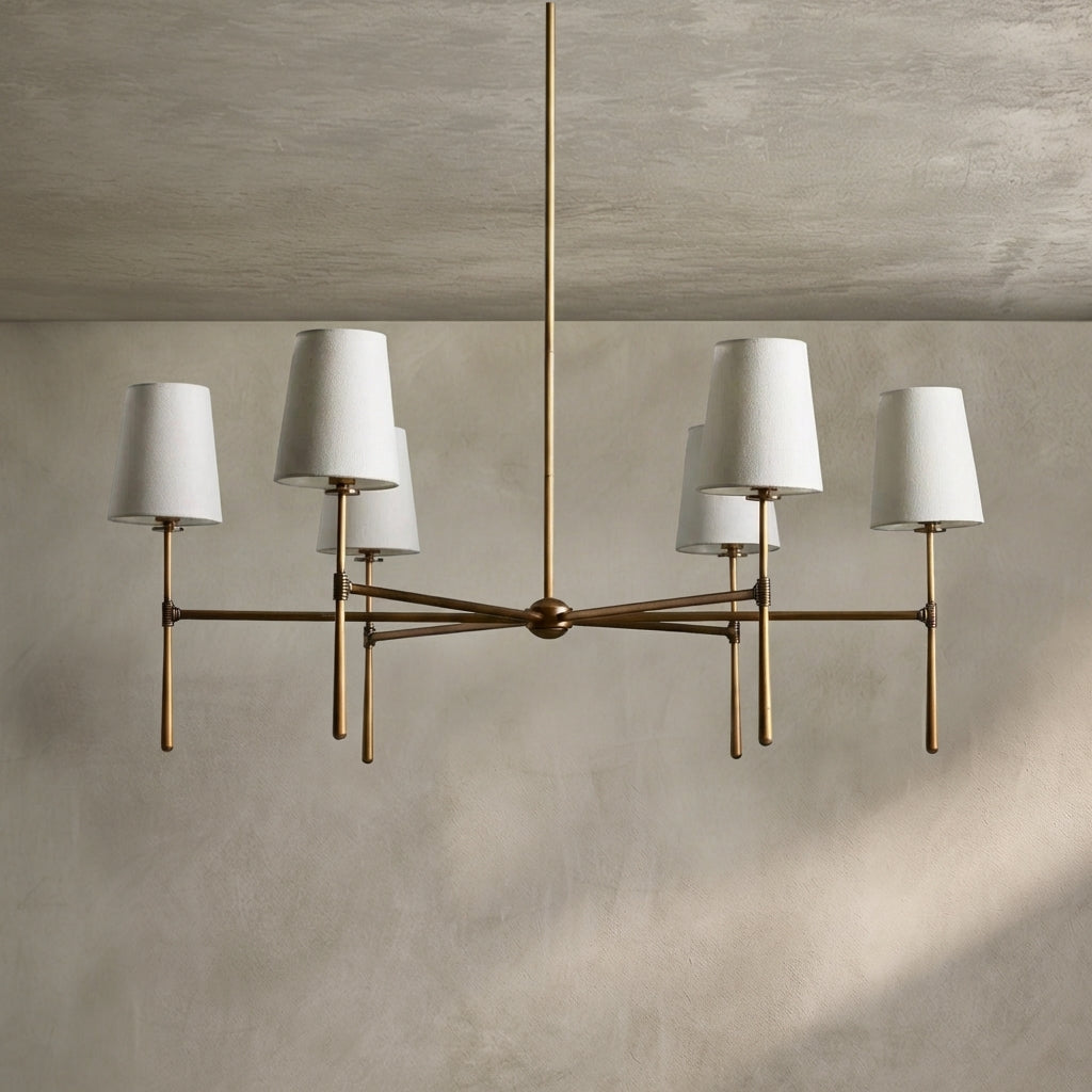 Morylighting Aura Round Chandelier 4/6 Light - Background Shot