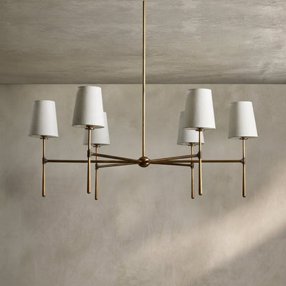 Morylighting Aura Round Chandelier 4/6 Light - Background Shot