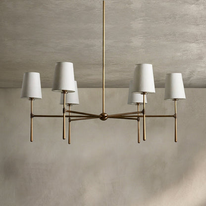 Morylighting Aura Round Chandelier 4/6 Light - Background Shot