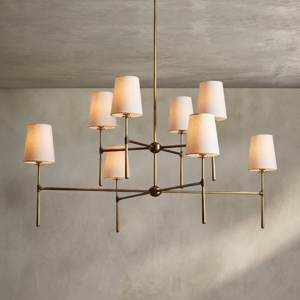 Morylighting Veridian 2-Tier Round Chandelier 48" Diameter - Background Shot