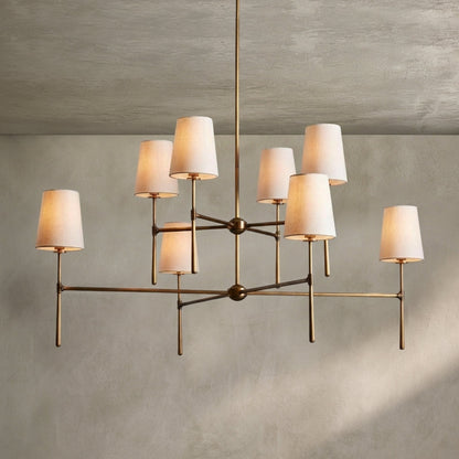 Morylighting Veridian 2-Tier Round Chandelier 48" Diameter - Background Shot