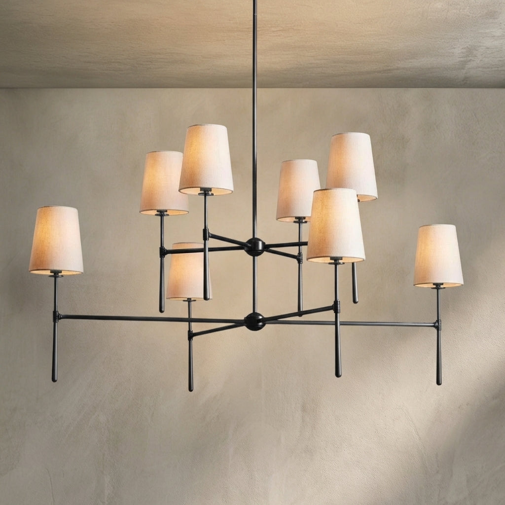 Morylighting Veridian 2-Tier Round Chandelier 48" Diameter - Background Shot
